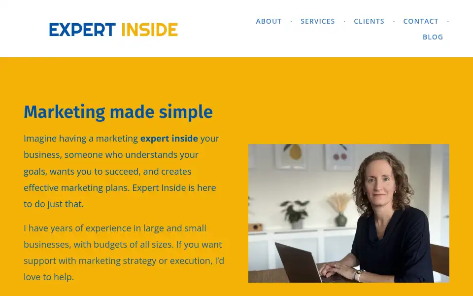 Screenshot of expertinside.co.uk
