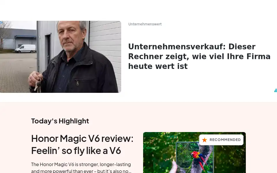Screenshot of expertreviews.co.uk