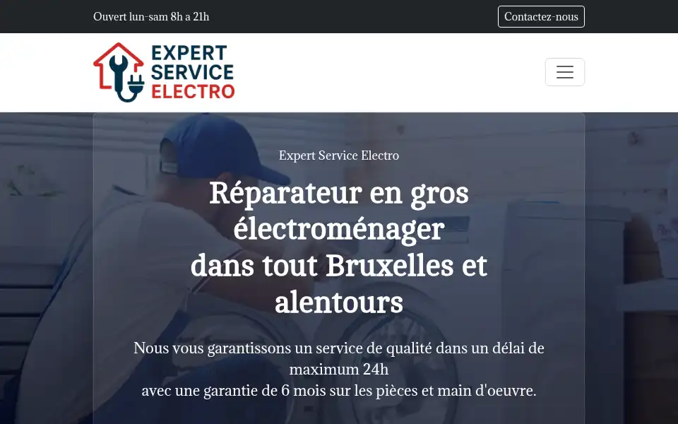 Screenshot of expertserviceelectro.be