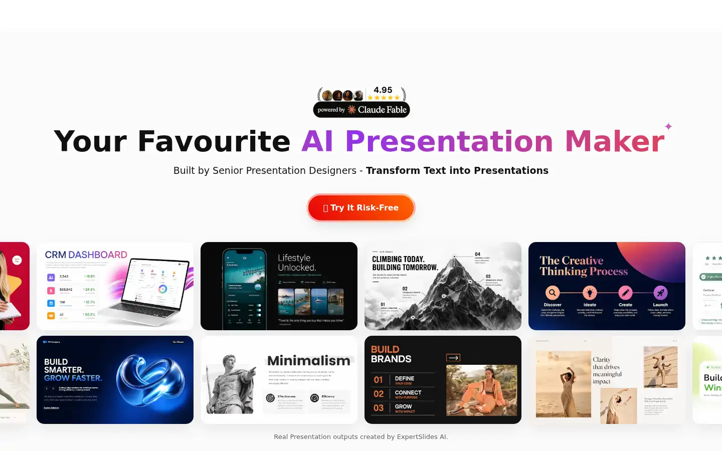Screenshot of expertslides.com