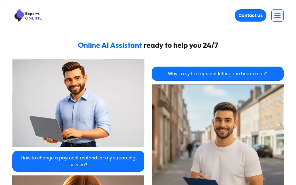 Screenshot of expertsonline.com