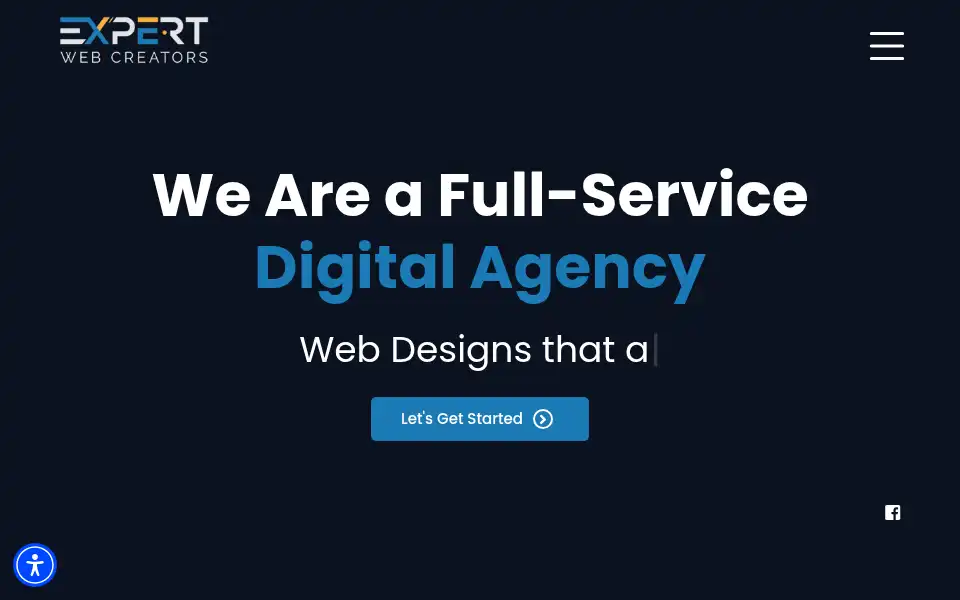 Screenshot of expertwebcreators.com