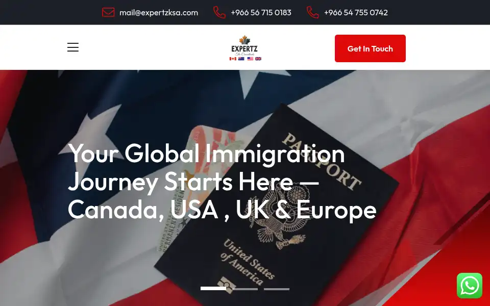 Screenshot of expertzksa.com