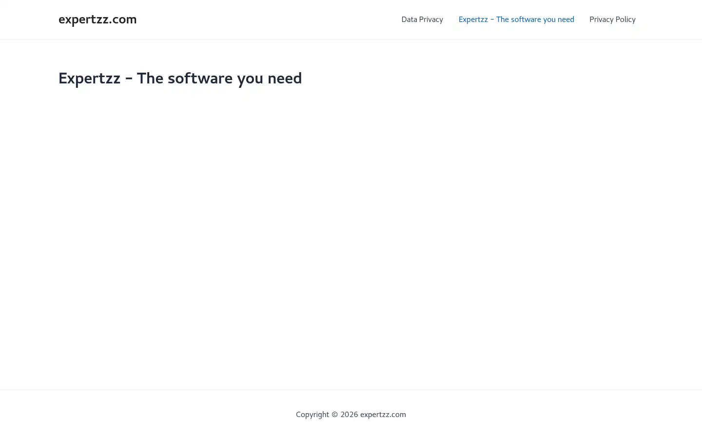 Screenshot of expertzz.com