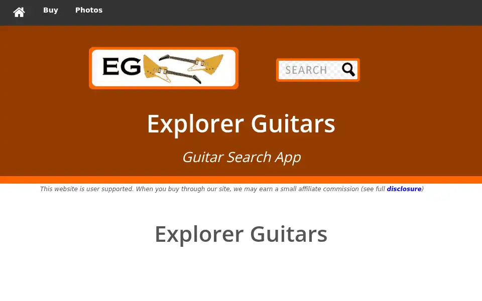 Screenshot of explorer-guitars.valmkt.com