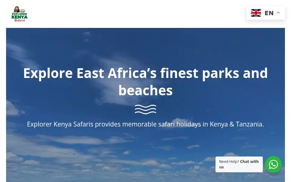 Screenshot of explorerkenya.com