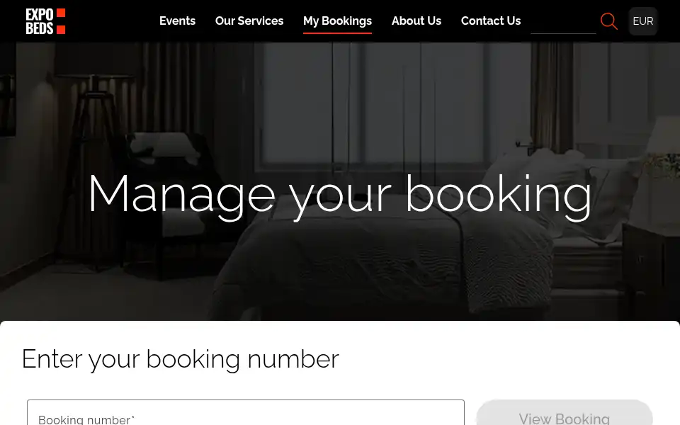 Screenshot of expobeds.com