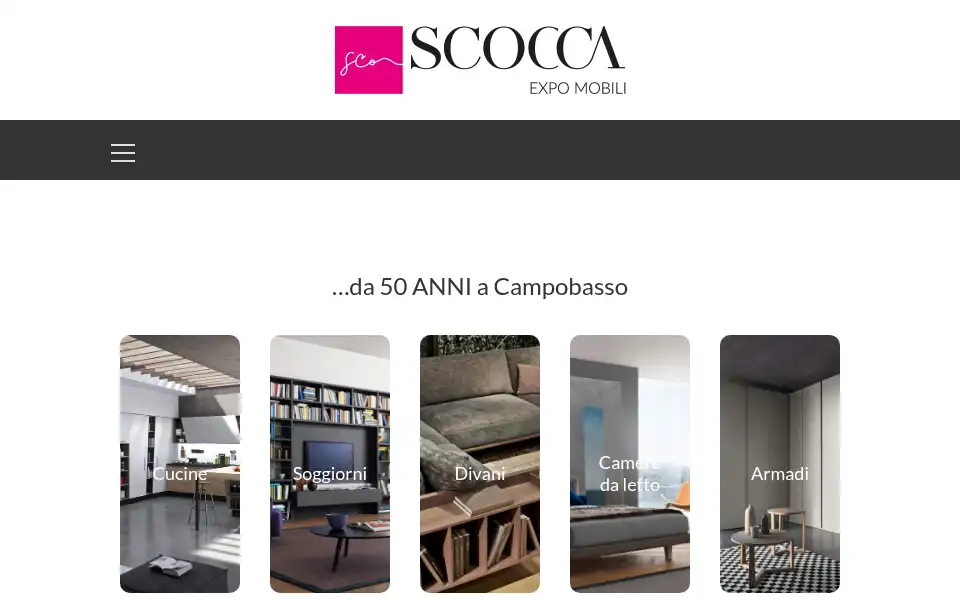 Screenshot of expomobiliscocca.com