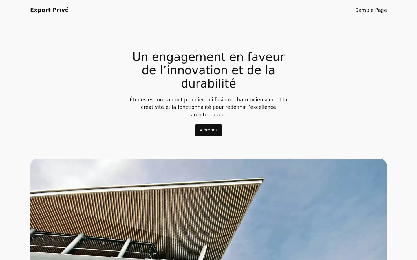 Screenshot of exportprive.fr