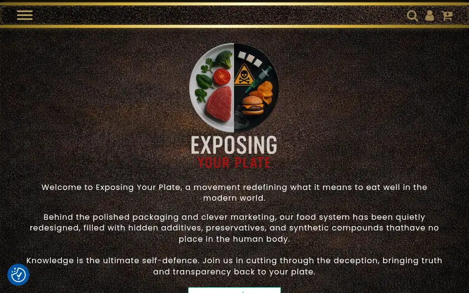 Screenshot of exposingyourplate.co.uk
