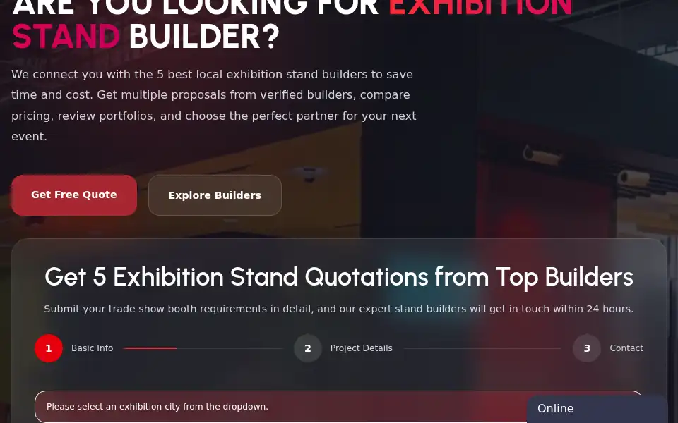 Screenshot of expostandzone.com