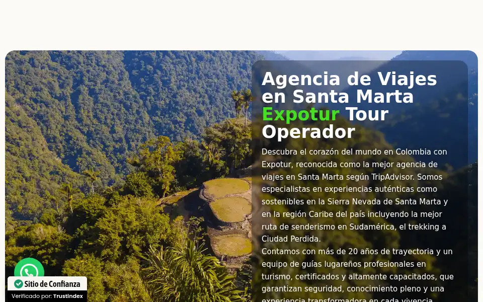 Screenshot of expotur-eco.com