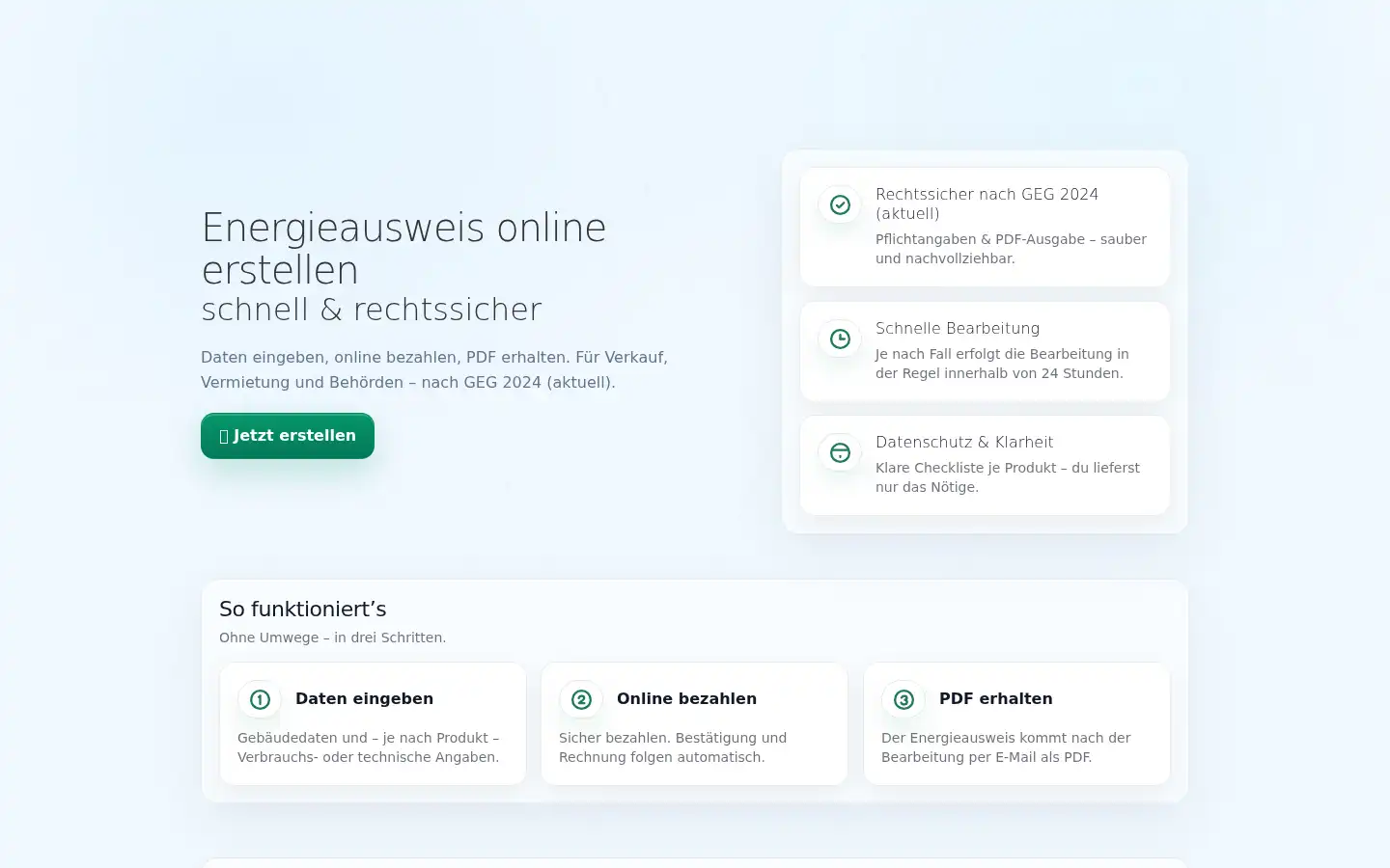 Screenshot of express-energiepass.de