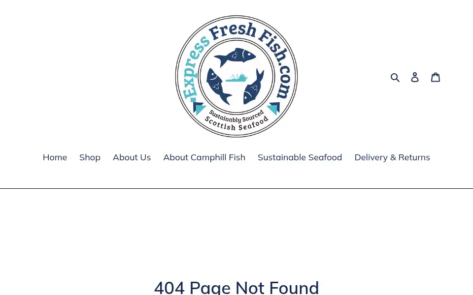 Screenshot of expressfreshfish.com