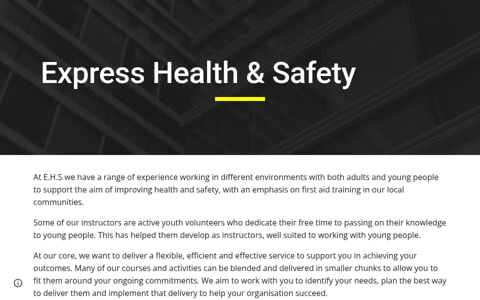 Screenshot of expresshs.co.uk