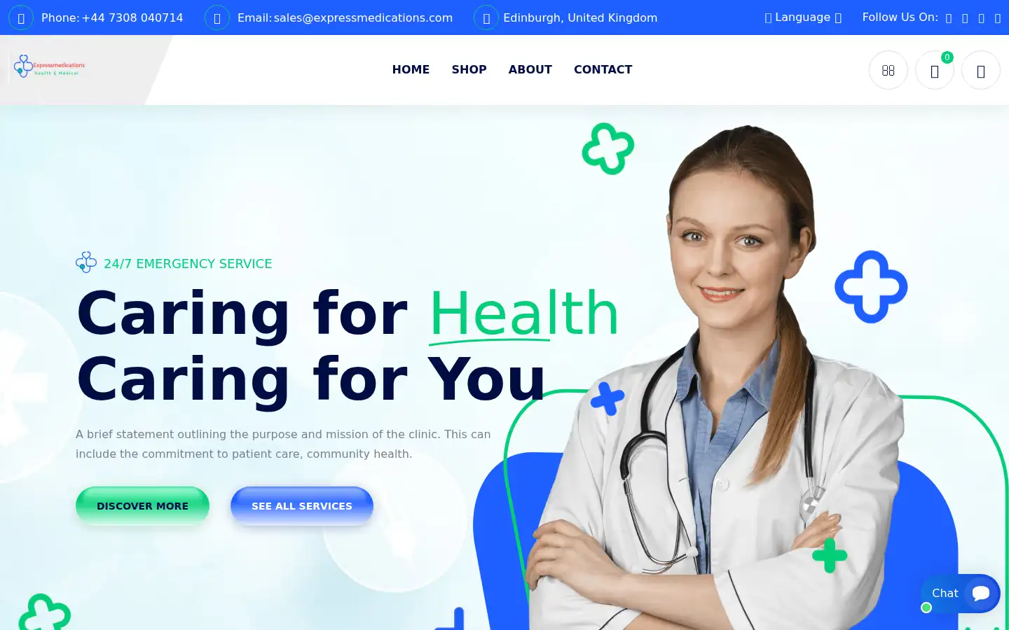 Screenshot of expressmedications.com