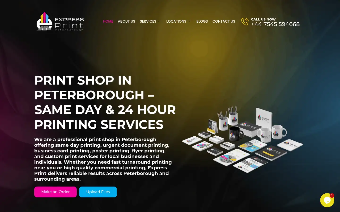 Screenshot of expressprint.studio