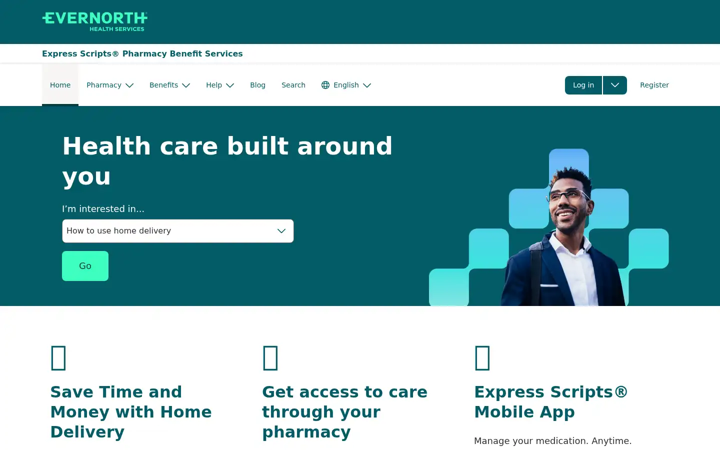 Screenshot of expressscripts.com