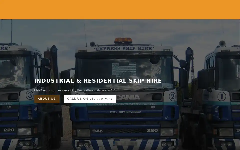 Screenshot of expressskiphire.ie
