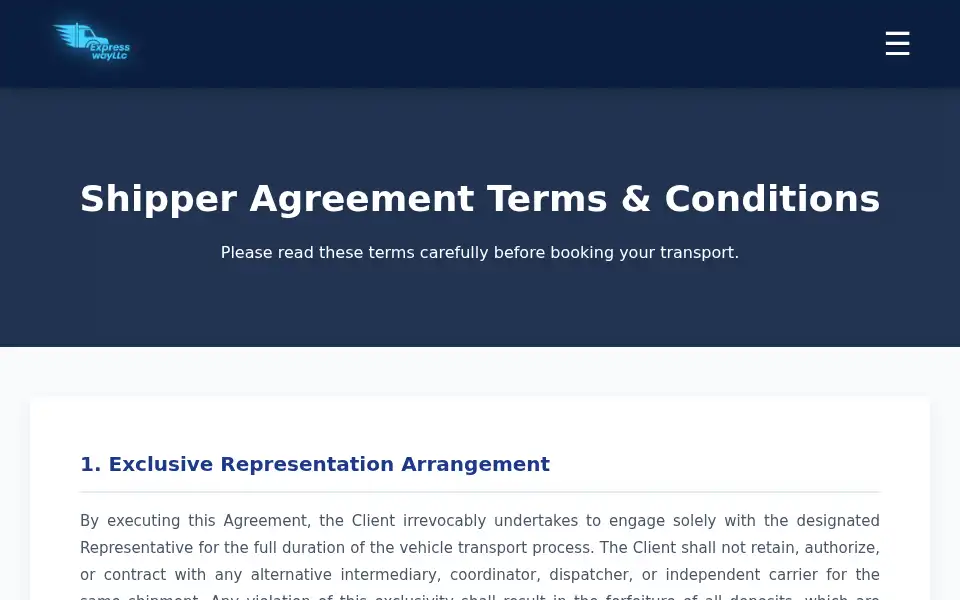 Screenshot of expresswayllc.com