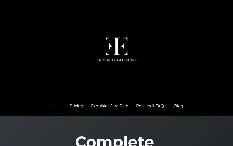 Screenshot of exquisite-exteriors.co.uk