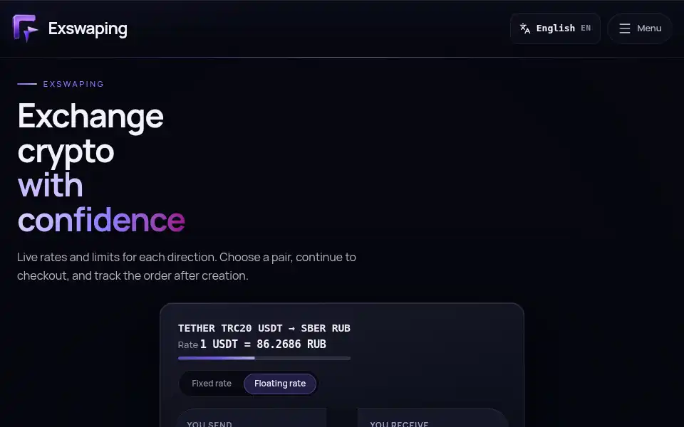 Screenshot of exswaping.com