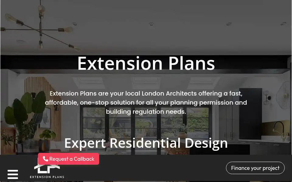 Screenshot of extensionplansuk.co.uk