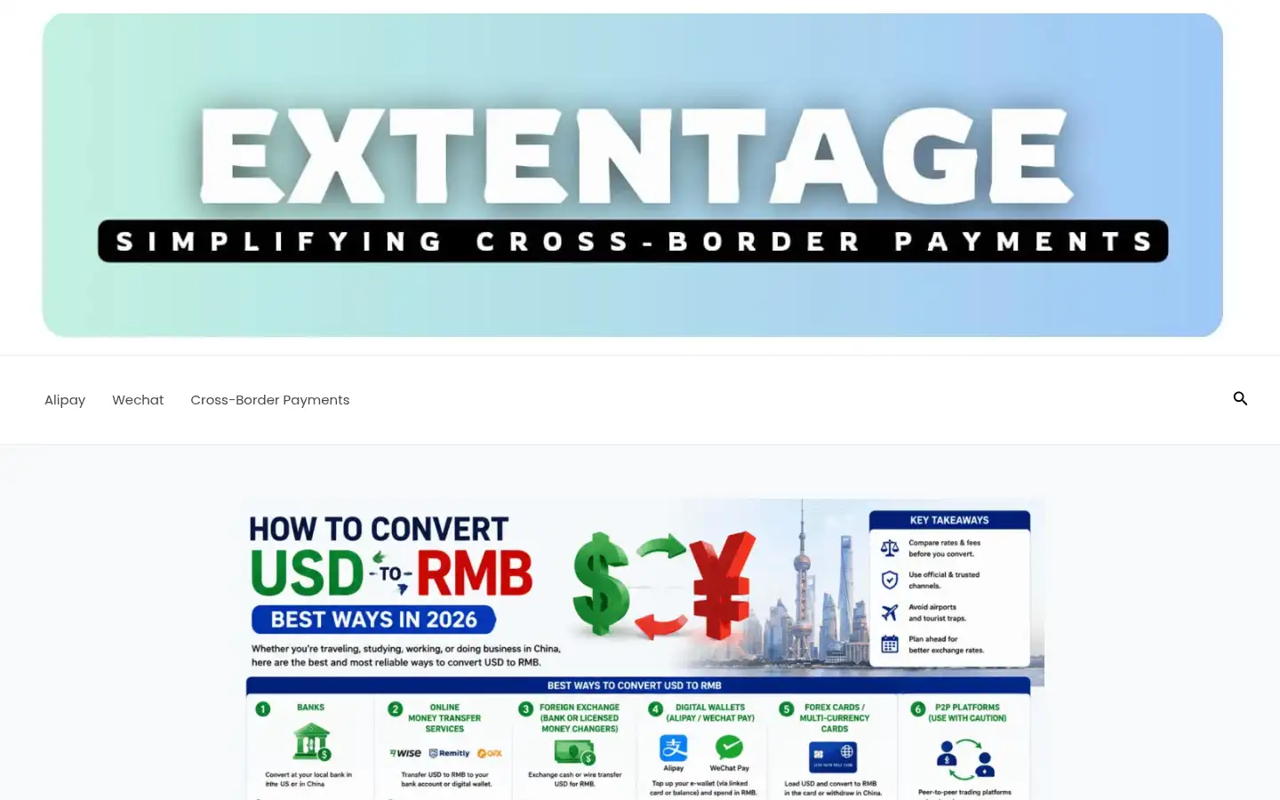 Screenshot of extentage.com