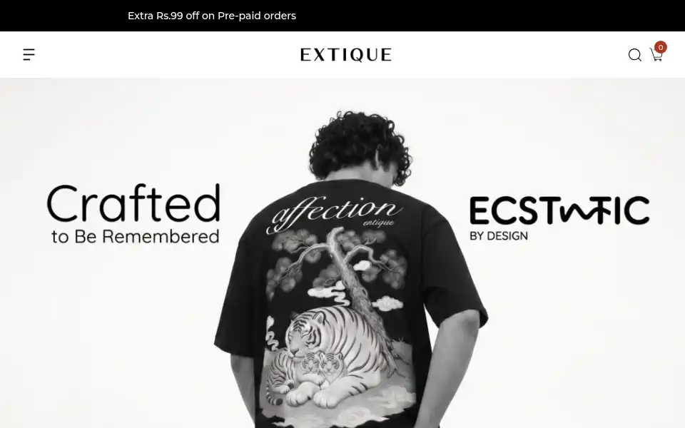Screenshot of extique.com