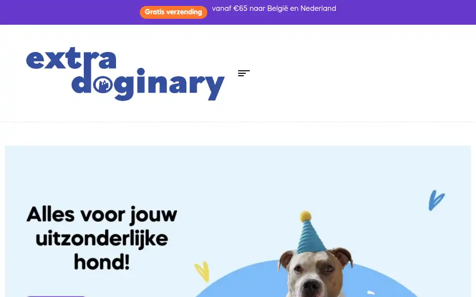 Screenshot of extradoginary.be