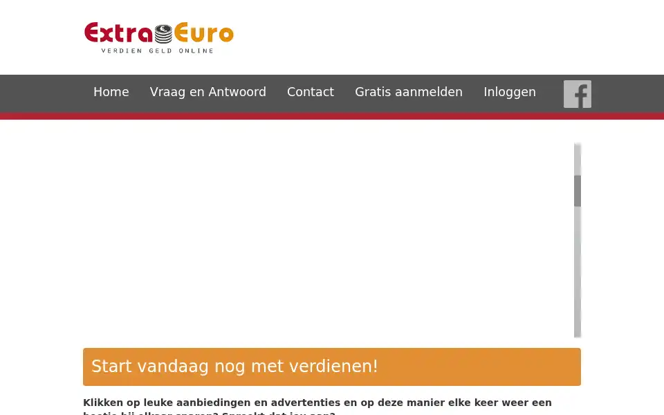 Screenshot of extraeuro.nl