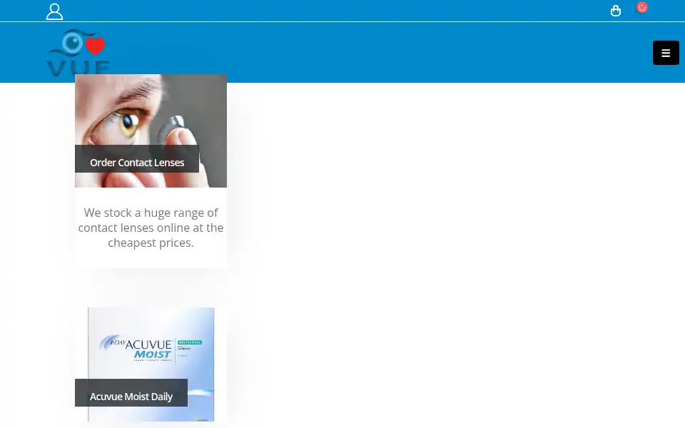 Screenshot of eyelovevue.com