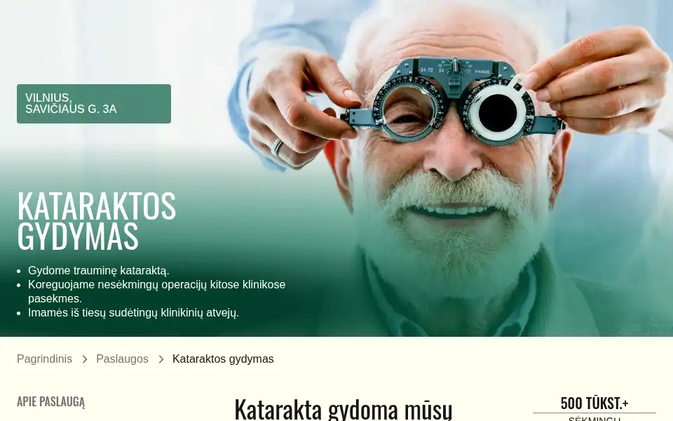 Screenshot of eyes.lt