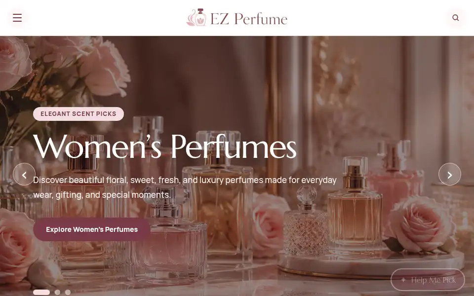 Screenshot of ez-perfume.com