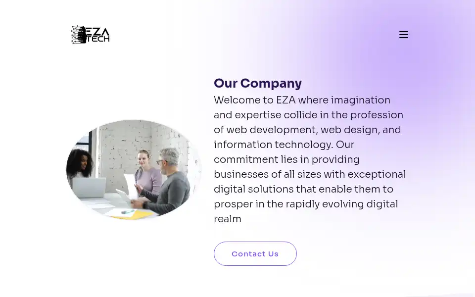 Screenshot of eza-tech.com