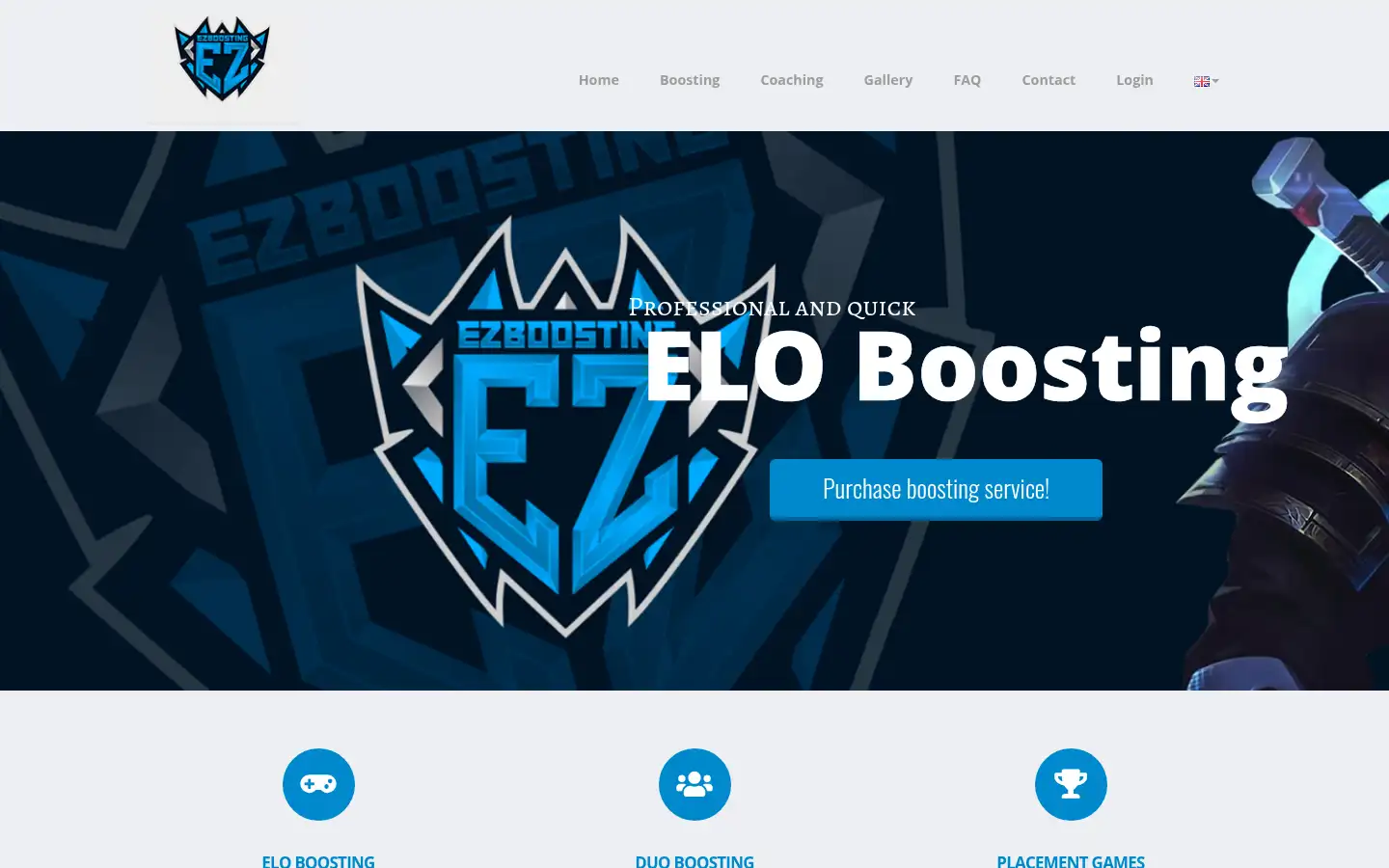 Screenshot of ezboosting.eu