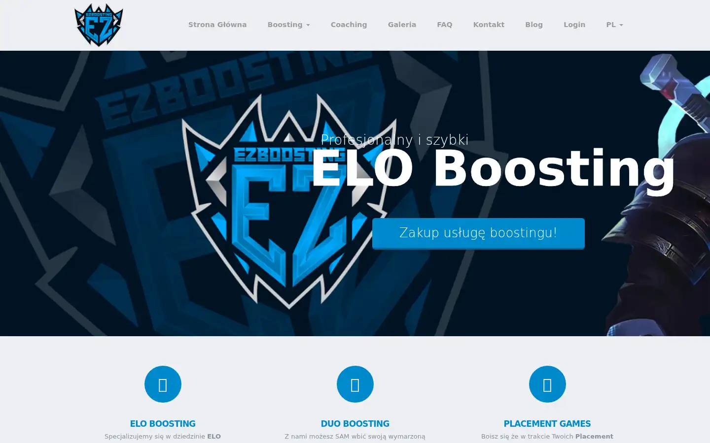 Screenshot of ezboosting.net