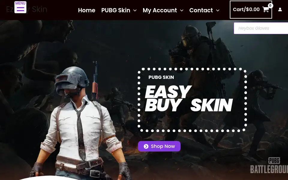Screenshot of ezbuyskin.com