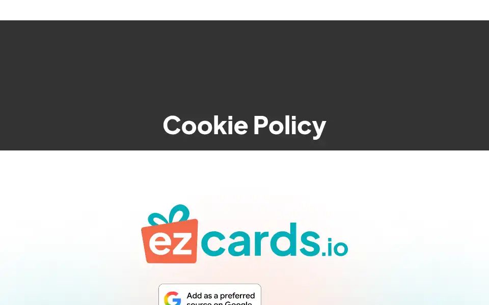 Screenshot of ezcards.io