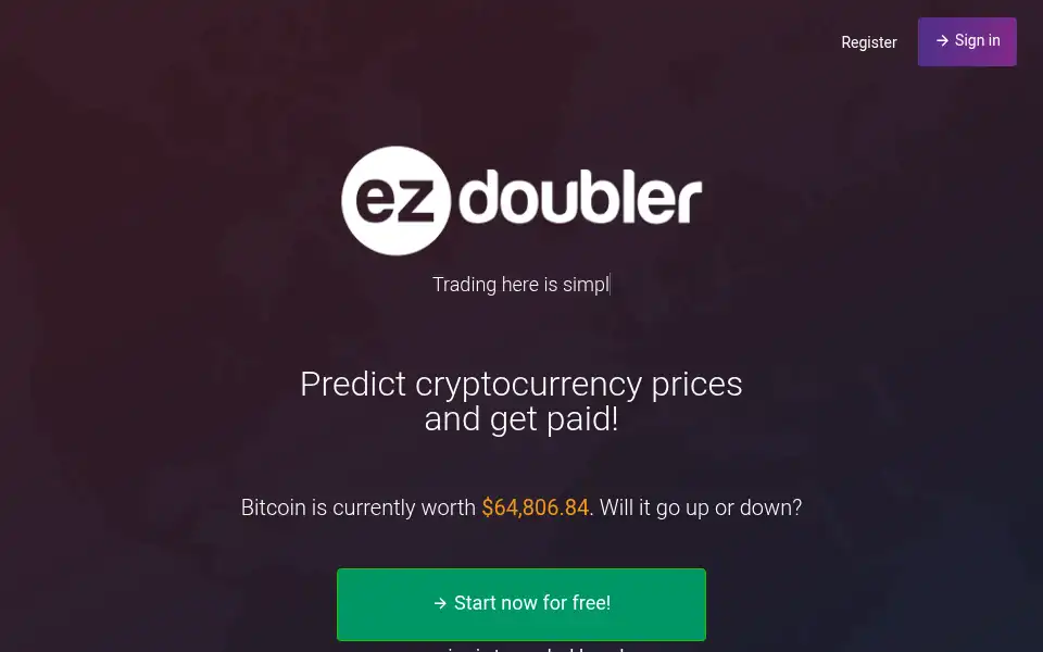 Screenshot of ezdoubler.io