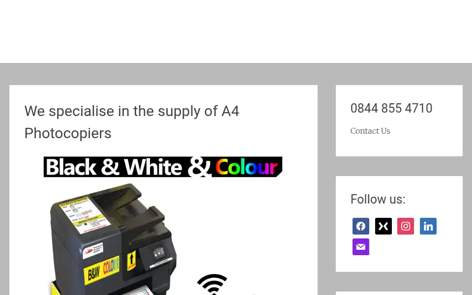 Screenshot of ezeecopy.co.uk