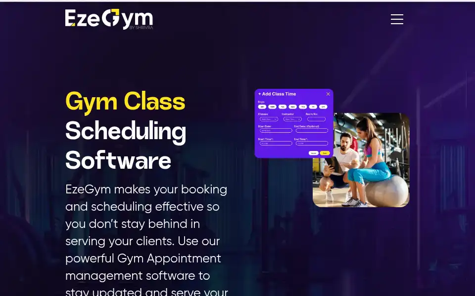 Screenshot of ezegym.com