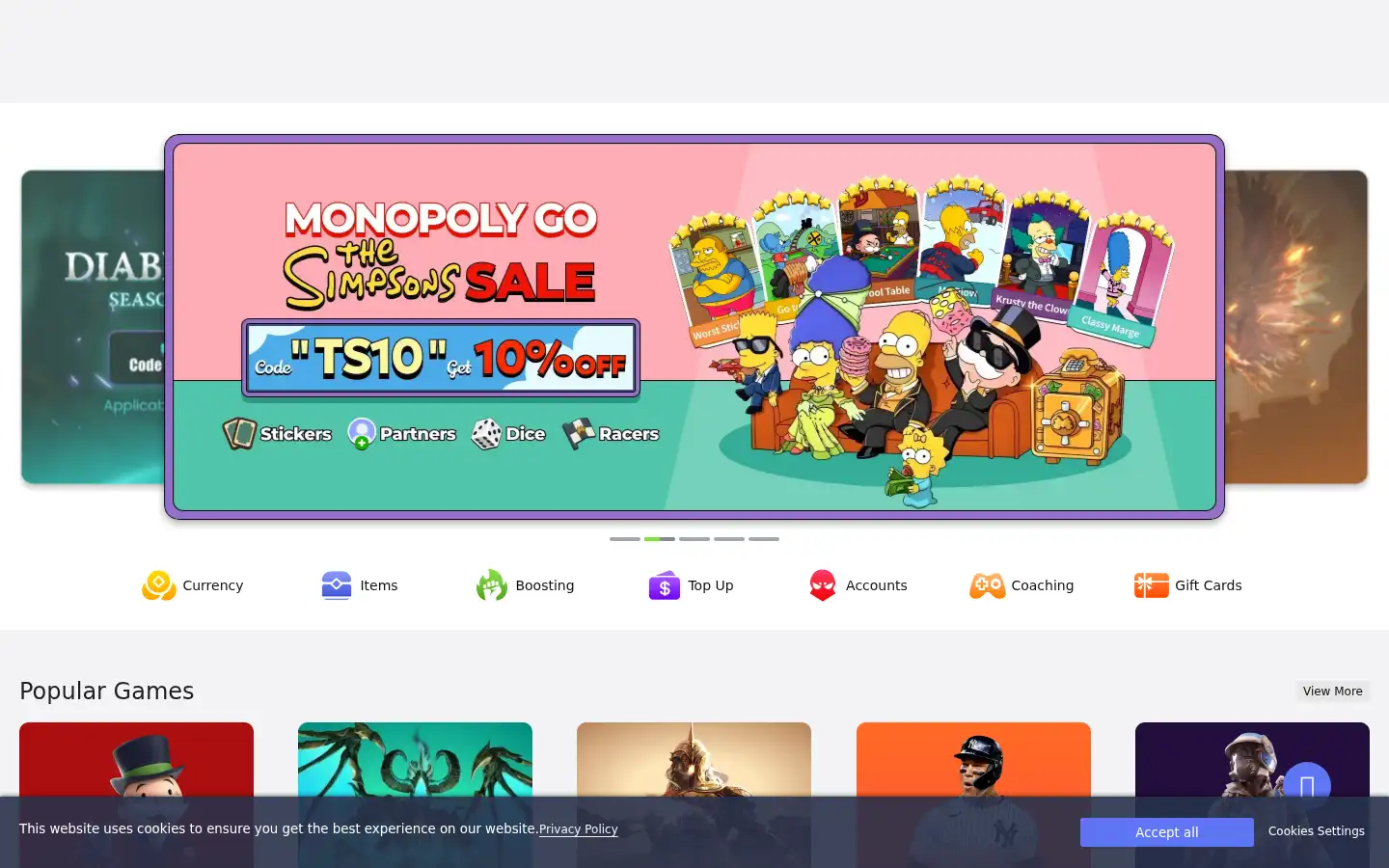 Screenshot of ezg.com
