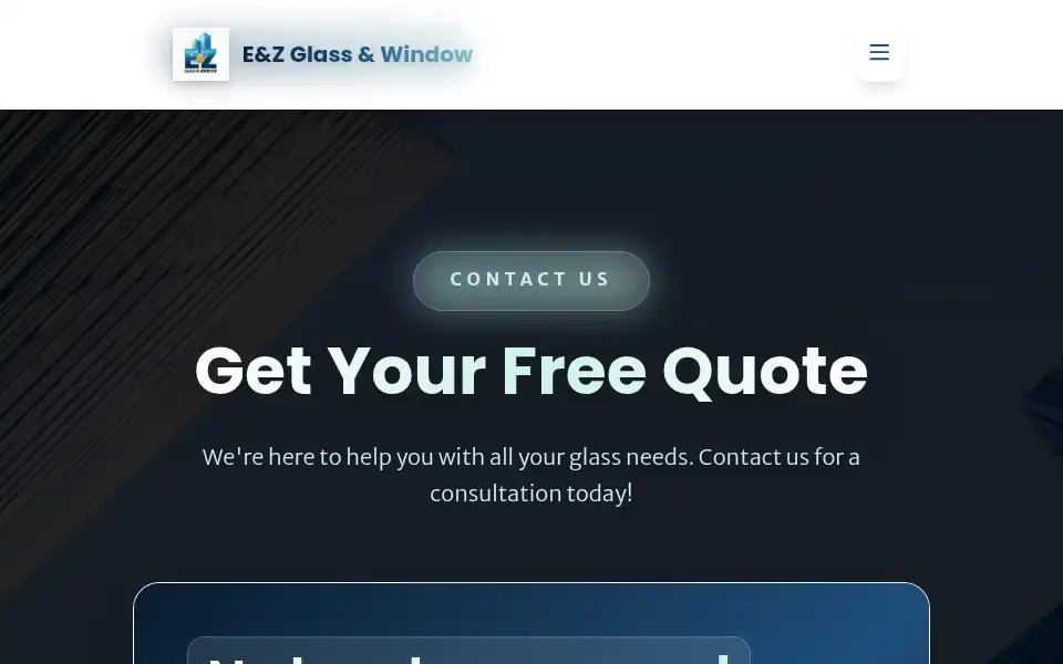 Screenshot of ezglassmirror.net