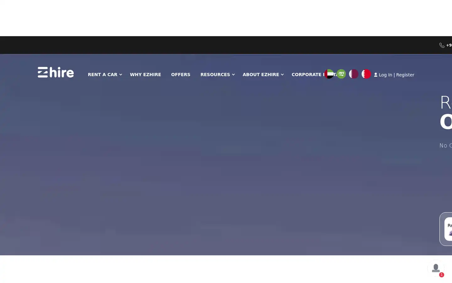 Screenshot of ezhire.ae
