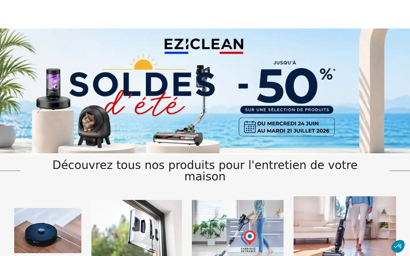Screenshot of eziclean.nl