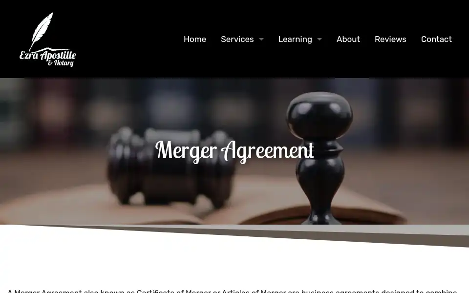 Screenshot of ezraapostille.com