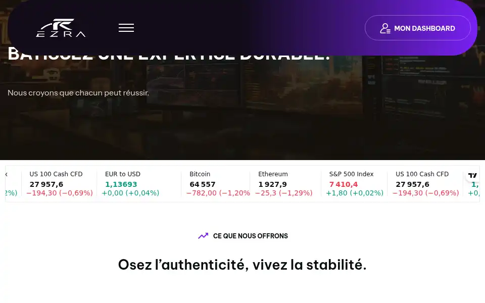 Screenshot of ezraglobals.com