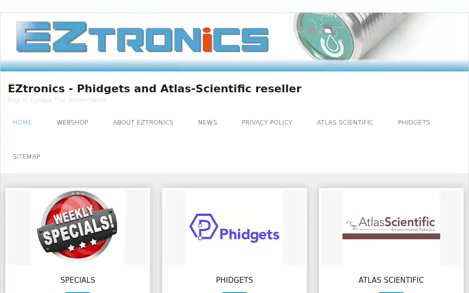 Screenshot of eztronics.nl