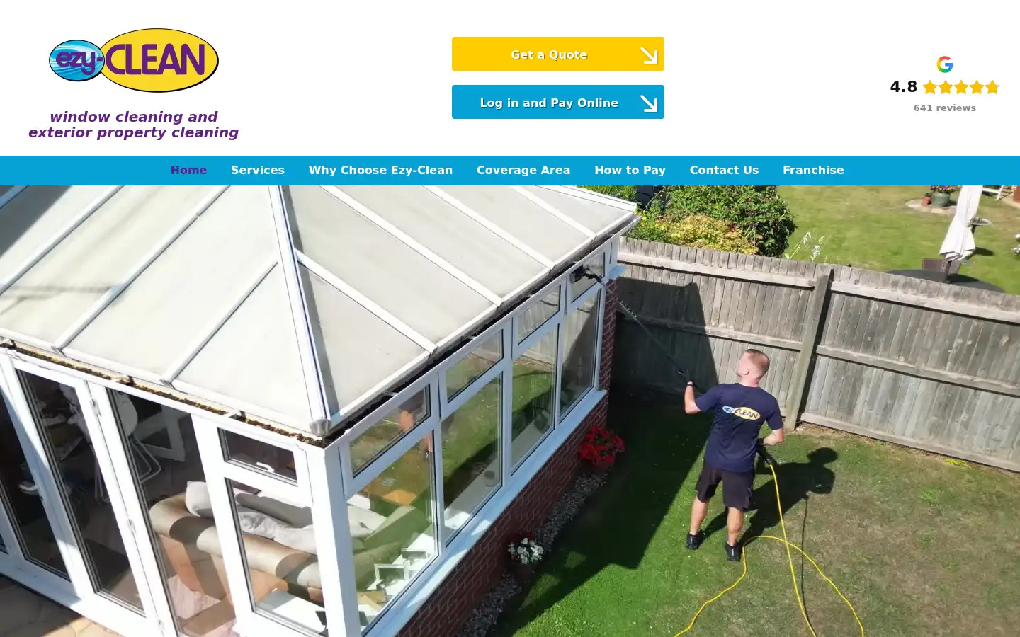 Screenshot of ezy-clean.co.uk